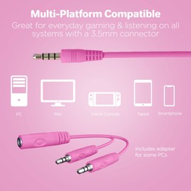 HYPERGEAR Kombat Kitty Gaming Headset Pink