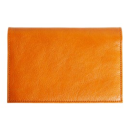 Raficaro Passbook Case, Thin, Large Capacity, Multi Case, Bank, Cash Card, Credit Card, Passport, ID Card, Genuine Leather, Cowhide Leather, Card Case, Braun