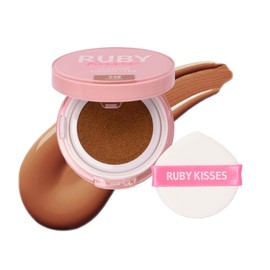 Ruby Kisses Base De Maquillaje En Cojín, Maquillaje Coreano De Cobertura Total, Ligera Y Duradera, Acabado Natural Y Luminoso Para Todo Tipo De Piel. 
