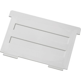 helit H7204182 Pivoting Support Horizontal Pouch for Index Card Box A6 Light Grey