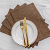 Home Brilliant Place Mats 6 Heat Resistant, Dining Table Cloth
