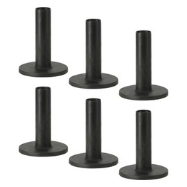 PATIKIL 2.8" Rubber Golf Tees Set of 6 Ball Holder for Outdoor and Indoor Hitting Mat (Black)