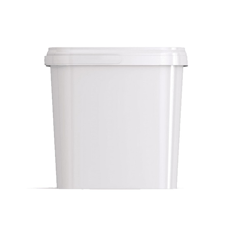 Lubrisolve White Rectangular 10 litre Bucket and Lid