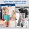 LOVE MOMENT Electric Mason Jar Vacuum Sealer Kit for Wide