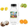 JINLIFA 6PCS Juice Bottles with Caps, Reusable Plastic Small Empty