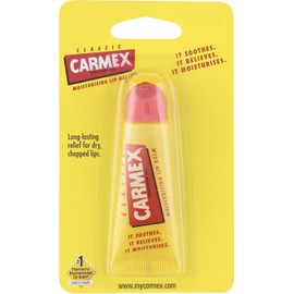 Carmex Classisc Bálsamo labial medicado, 0.35 onzas (paquete de 1) (tubo en blíster)