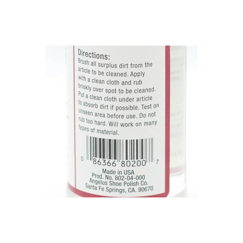 Angelus 802 Spot Cleaner, 4 Ounce Bottle (802-04-000)