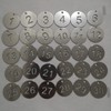 Diameter 1.18 Inches Bigger Hollowed Stainless Steel Number Tags Key