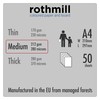 Rothmill A4 White Card Stock, 212gsm (280 microns), Ideal for