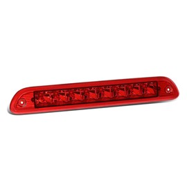 DNA MOTORING 3BL-FES01-LED-RD Lente roja LED de alta montura 3ª tercera luz de freno [compatible con 01-07 Escape / 05-07 Mariner]