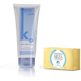 Mascarilla Deep Impact Plus 200ml Salerm + Jabón Artesanal Antí-Edad (Acido Hialuronico) By Maritrini Meza
