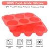 Bongpuda Silicone Large Muffin Pan 2 Pack,6 Cup Large Silicone