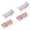 DOITOOL 20pcs Metal Finger Rest Nail Guide Sticker Nail Form