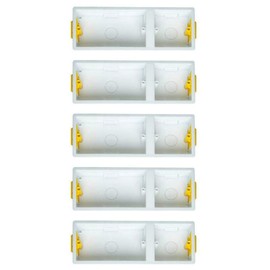 Pack of 5 x Appleby SB638 Dry Lining Wall Boxes 35 mm Deep Combi 2+1 Gang Side by Side