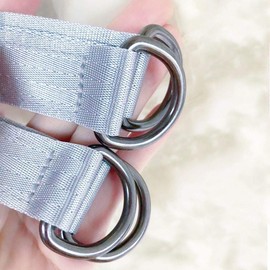 AIVOOF Swing Hanging Straps, 2 PCS 24cm / 9.45inches Tree Swing Strap Hanging Kit Short Swing Straps Holds 440 lbs Perfect for Hanging Swing Seat, Plank, Hammock, Punching Bag, Gray
