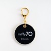 Green Flash GMB-017 Miffy Patch Key Holder, Black, Approx. W
