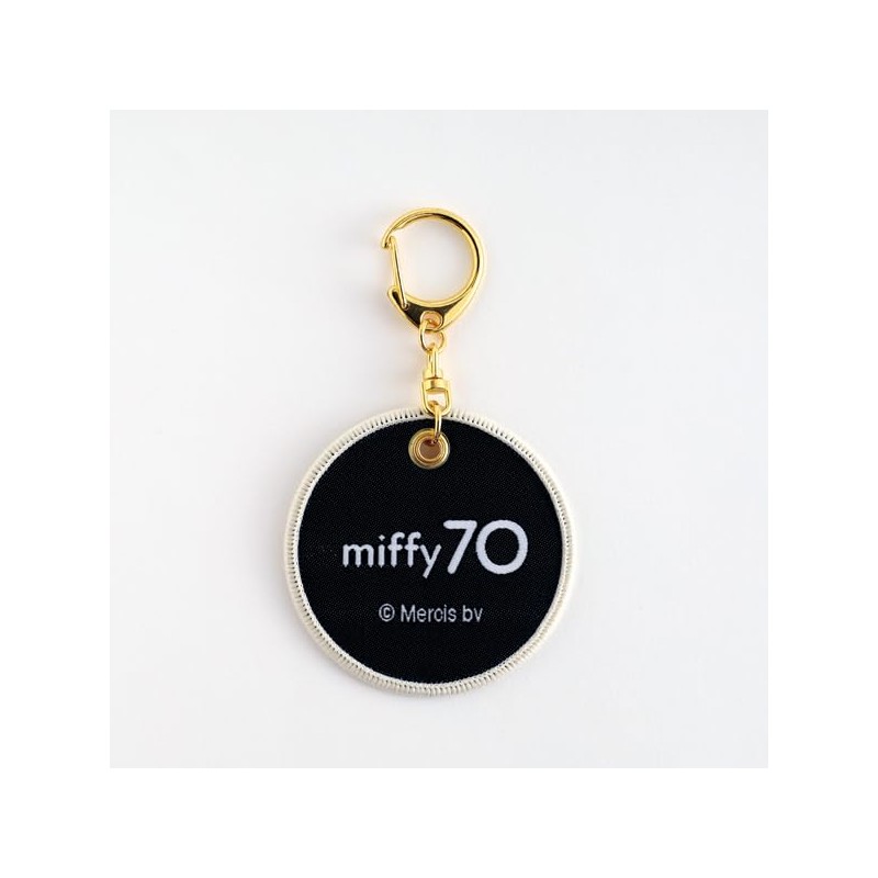 Green Flash GMB-017 Miffy Patch Key Holder, Black, Approx. W