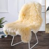 OKAYDA Genuine New Zealand Sheepskin Area Rug Soft Lambskin Decorative