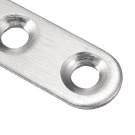 sourcing map 2 Sets Door Hinge Swivel 360 Degree Rotating Door Hinge Stainless Steel 60 mm x 11 mm Silver