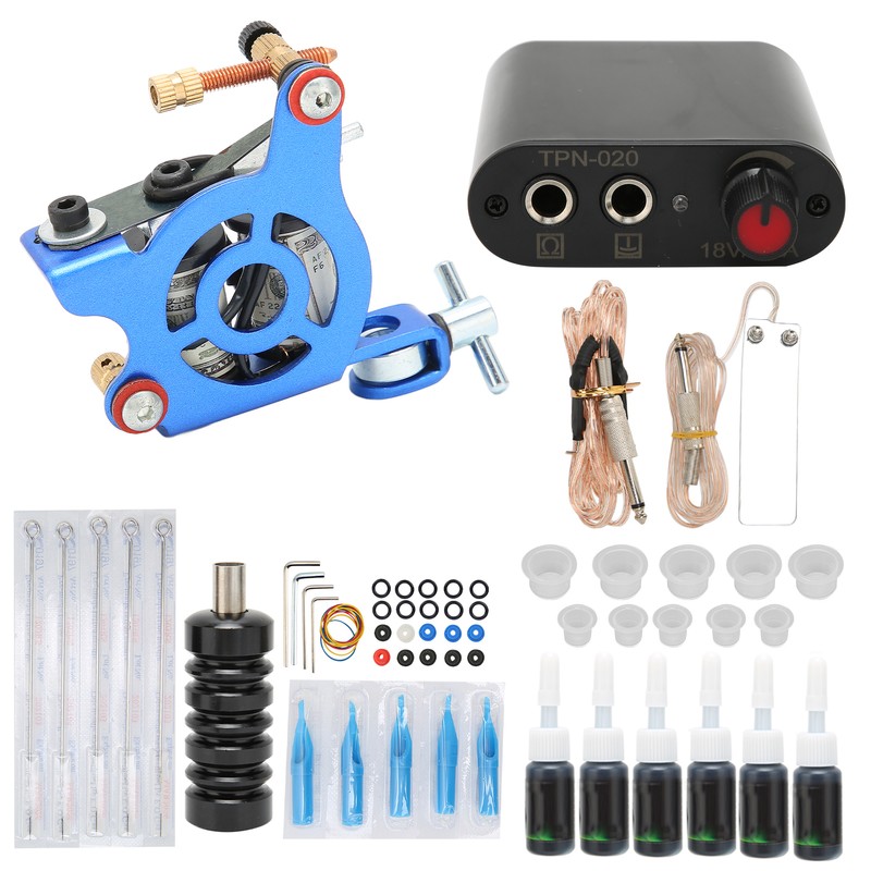 Complete Tattoo Kit Professional Tattoo Machines Starter Kit Tattoo Coils