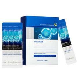 Farm Stay Collagen Waterful Moist Sleeping Mask 4mlX20p / 팜스테이 콜라겐 워터풀모이스트 슬리핑마스크 4mlX20p