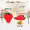 glrovazas Cabinet Knobs Strawberry Knobs, 4 Pcs Creative Fruit Shape