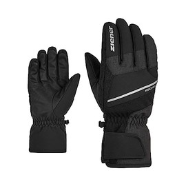Ziener Men's Gezim Ski Gloves, Winter Sports, Waterproof, Breathable, Black Tec, 10.5