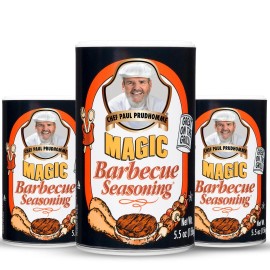 Magic Seasoning Blends Chef Paul Bbq Magic Seasoning Smoky Flavor Pack Of 3 Perfect For Grilling 5.5Oz