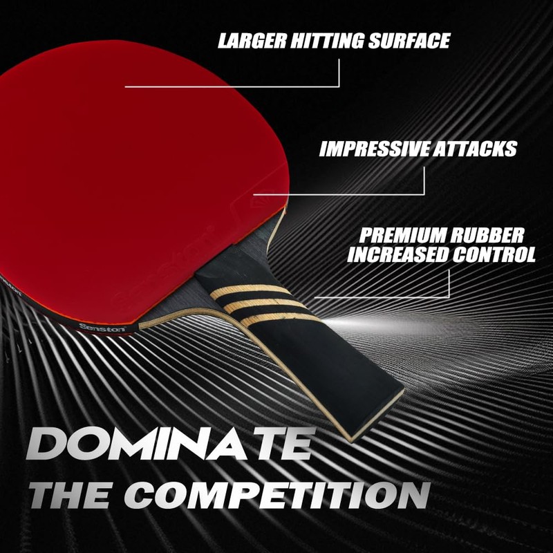 Senston Professional Table Tennis Paddle with Carbon Technology, Ping Pong