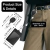 2-Pack PU Leather Vertical ID Badge Holders with Heavy Duty