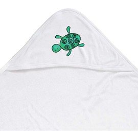 Azeeda 'Niedliche Schildkröte' Baby-Kapuzentuch (HT00028945)