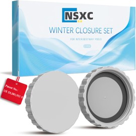 Nsxc 2Pcs Winter Plug Set for Intex and Bestway Pools with Matching Seals, 100% Frostproof & Leakproof