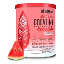 Birdman Creatine Refresher  Creatina Monohidratada con Electrolitos, Magnesio y Vitaminas  Watermelon Splash  30 Porciones                            