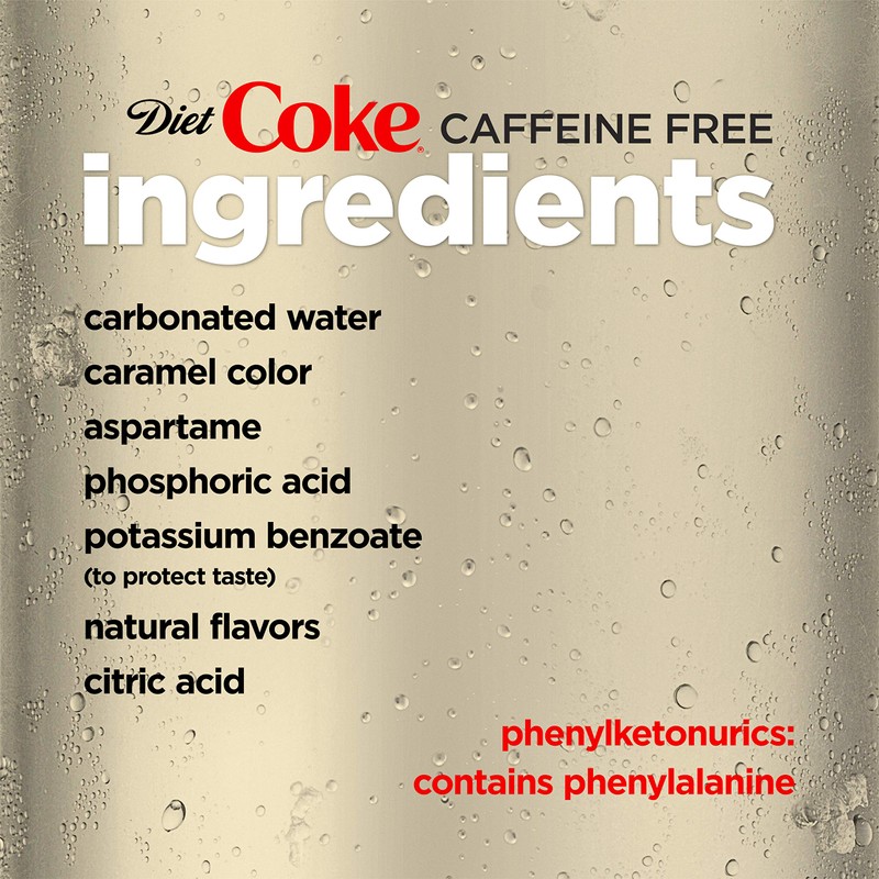 Diet Coke Caffeine Free Soda Soft Drink, 12 fl oz,