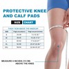 DGYAO Knee Calf Guard Support Pads Protector Padded Compression Sports