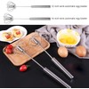 XMSTOY Semi-automatic Whisk, Stainless Steel Egg Beater, Versatile Milk Frother,