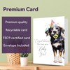 New Baby Girl Card for Parents - Party Dog -