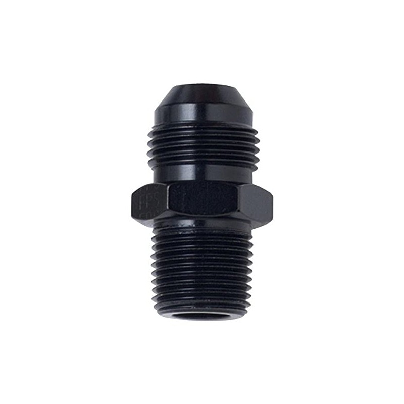 Fragola 481603-BL Black Size (-3) x 1/8" MPT Straight Adapter