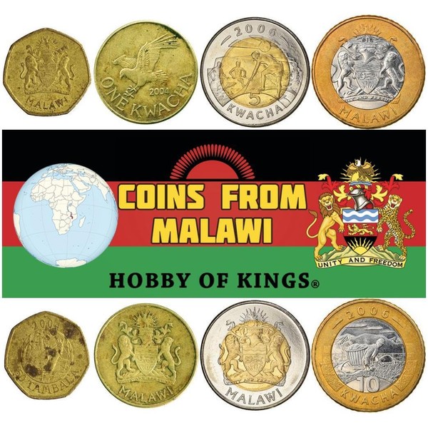 HOBBY OF KINGS 4 Coins from Malawi | Malawian Coin