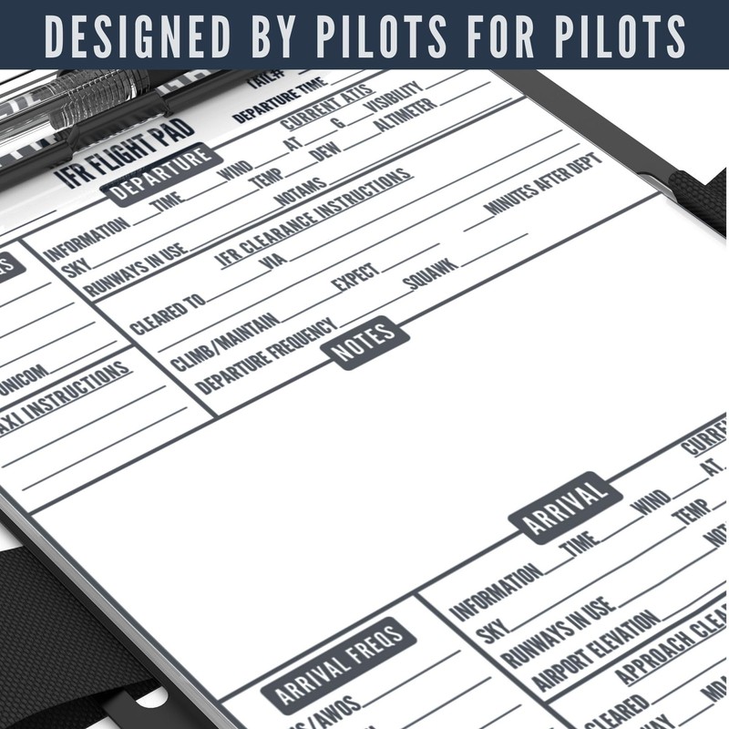 EntireFlight - IFR Flight Pad For Pilot Kneeboard - Perfect