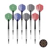 JCUGSBS 8 Piece Darts, Darts Set with Metal Tip, Children's