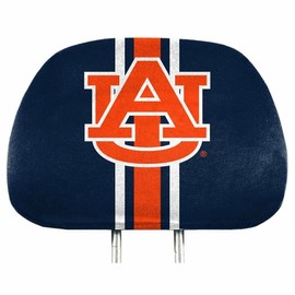 FANMATS 62037 Auburn Tigers Printed Head Rest Cover Set - 2 Pieces
