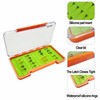 Clear Waterproof Fly Fishing Box Super Slim Silicone Fly Hook