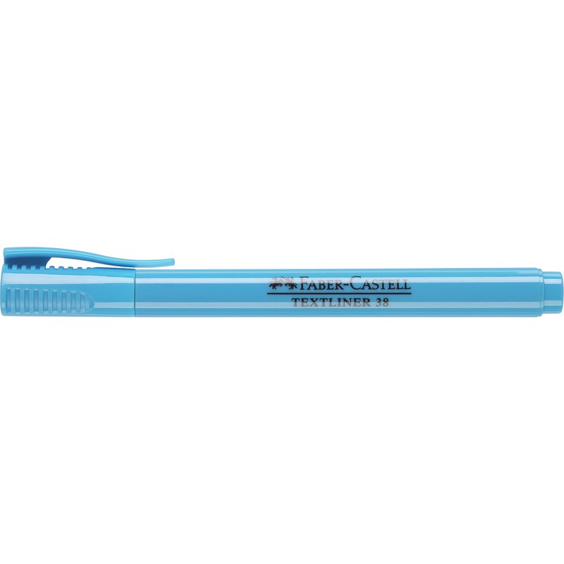 Faber-Castell 157751 Box of 10 Textliner 38 Fluorescent Markers Blue