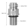 Soda Cylinder Valve Electroplating Brass CO2 Valve Adapter for M18x1.5