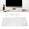 USB Wired Keyboard 78 Keys Ultra Thin Mini Portable Anti