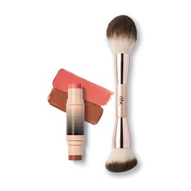DIBS Beauty Desert Island Duo + Duo Brush Face TikTok Viral Bundle:_Desert Island Duo 5 + Duo Brush