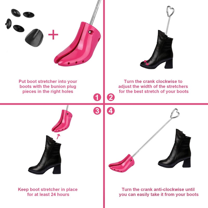 MISERWE One Pair Boot Stretcher with Boot Shaper Stands Professional