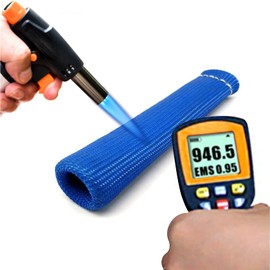 Ummickl Spark Plug Wire Heat Shield 8pcs 2500° Spark Plug Heat Shield Sleeve Spark Plug Boot Protector Spark Plug Covers For LS1/LS2 (Blue)