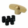 Prime-Line H 3896 Universal, Champagne Tee-Crank Casement Window Handle (2
